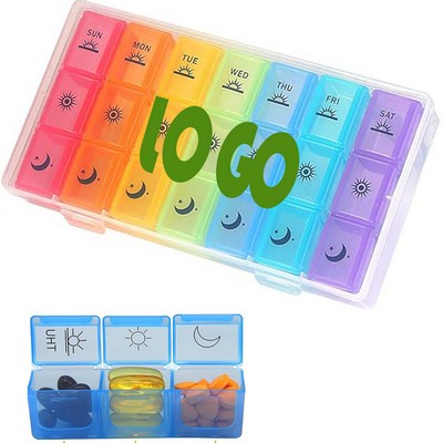 7-Day Pill Organizer With Secure Moisture-Proof Design