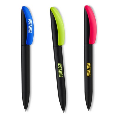 Bianca Italian ABS Plastic Pen Black Carbon Neutral Made in Italy