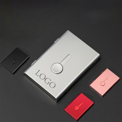 push-up Aluminum Business Card Holder