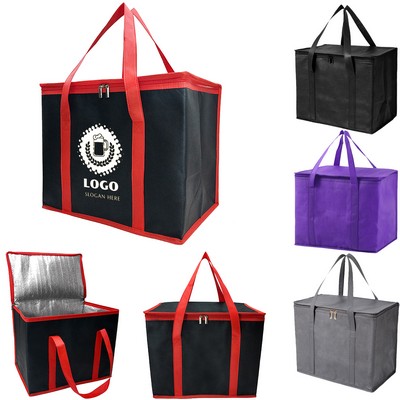 Non Woven Lunch Tote Bag With Insulation Lining