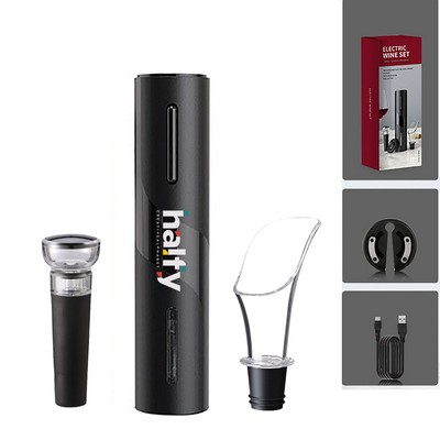 Rechargeable Wine Bottle Opener Set