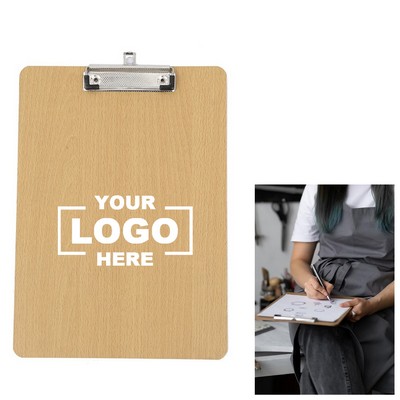 Wooden Clipboard for Letter Size Paper.