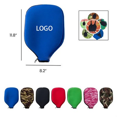 Neoprene Pickleball Paddle Cover w/ Zipper for Protection