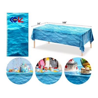 Plastic Tablecloth Beach Table Cover
