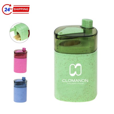 Wheat Straw Automatic Pressed Toothpick Box