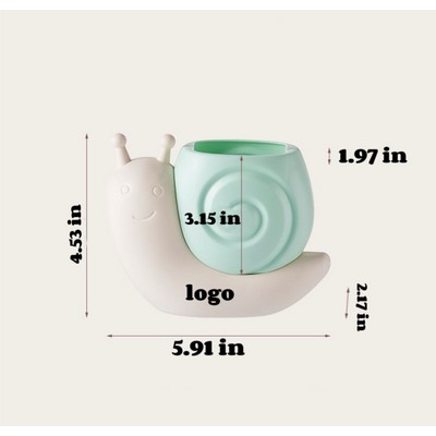 Cartoon Snail Desktop Office Pen Holder