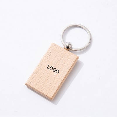 Wooden Key Tags Keychain