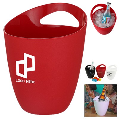 Portable Plastic Wine Beer Ice Bucket