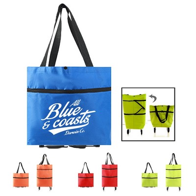 Foldable Shopping Bag with Wheel