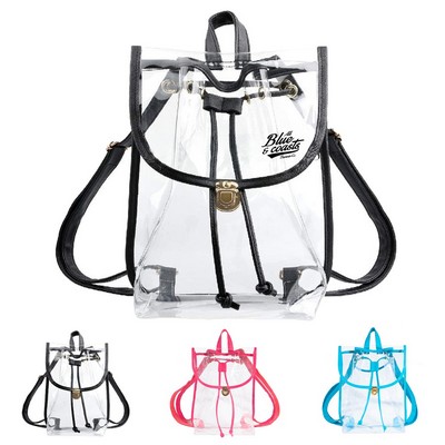 Water-Resistant Clear Backpack