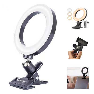 6 Inch Selfie Ring Light with Clamp Mount