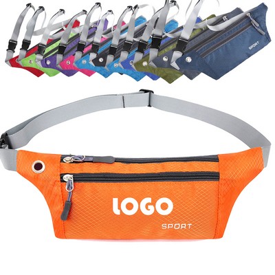3 Zippered Sports Casual Waterproof Stealth Running Fanny Pack