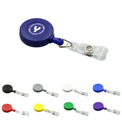 Metal Id Card Badge Reel Holder Clip