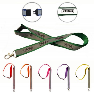 Reflective Lanyards With Buckle