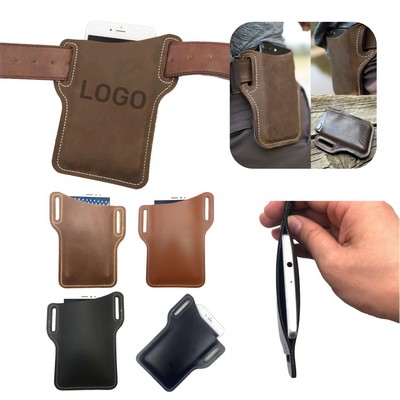 PU Leather Waist Phone Pouch