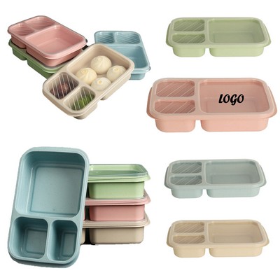 Wheat Straw Compartment Lunch Box