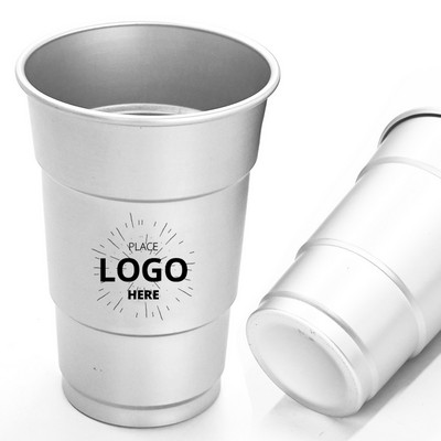 Custom Aluminum Beer Cup with Food - Grade Coating