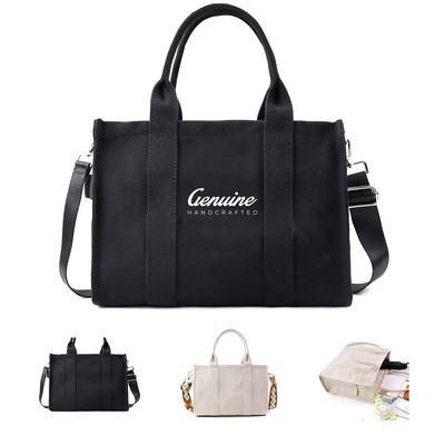 Canvas Tote Bag with Adjustable Strap