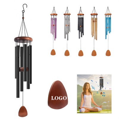 26" Aluminium Tube Wooden Wind Chimes