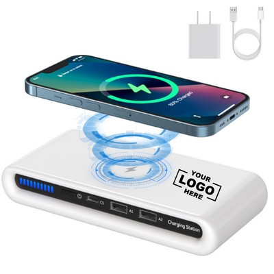 Wireless USB Charging Hub with Multiple Ports.