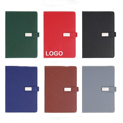 A5 Magnetic Snap Notebook With Ribbon Bookmark