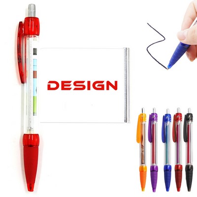 MOQ 100 2 Sided Full Color Custom Banner Ballpoint Pen