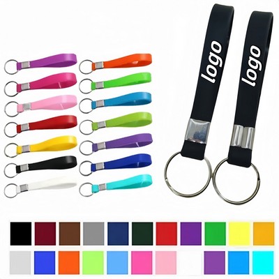Silicone Custom Wristband Keychain
