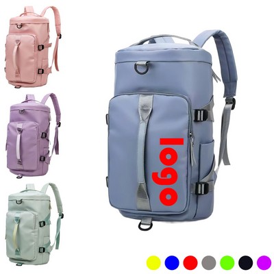 Large Backpack Sports Duffel Bag with Shoe Compartment