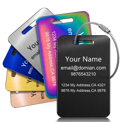 Stainless Steel Luggage Tag