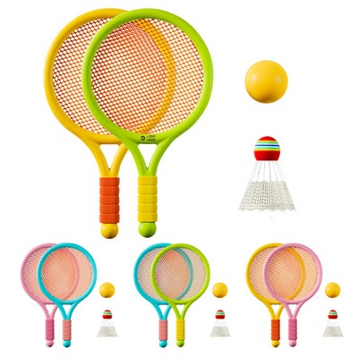 Tennis And Badminton 2 In 1 Kids Racquet Set