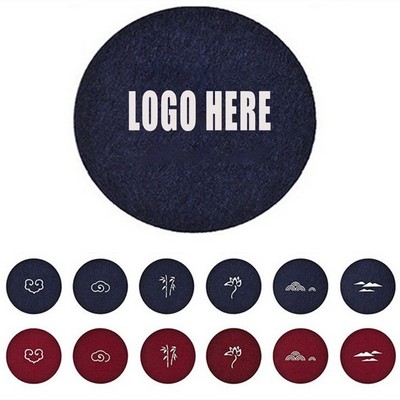 Round Absorbent Felt Cup Coaster