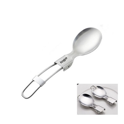 Portable Stainless Steel Folding Spoon Scoop