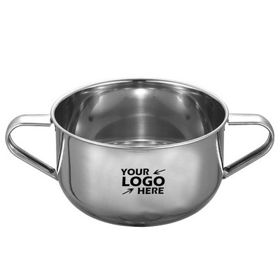7oz Stainless Steel Toddler Bowl with Handles