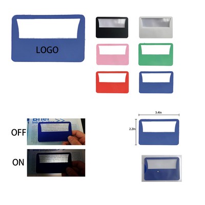 Ultra-Thin Business Card-Style 3-Cup Enlarged Card With A Light