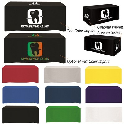 Serged Closed-Back Fitted Table Cover