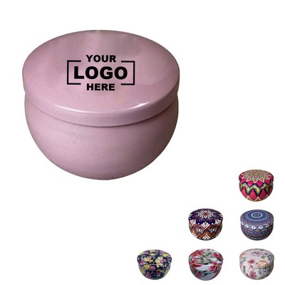 2.2oz Petite Tin Candle Jar - Vintage-Style Metal Container