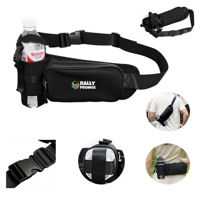 Portable Crossbody Water Bottle Waist Chest Bag