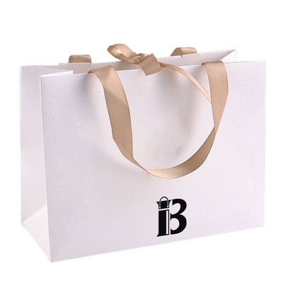 Gift Paper Shopping Bag W/ Bow Ribbon