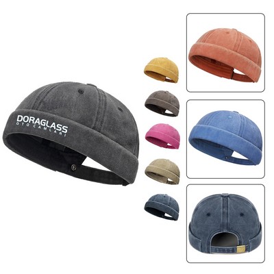 Cotton Brimless Skullcap Sailor Cap