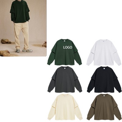 Fake Two-Piece Long Sleeve Clothing