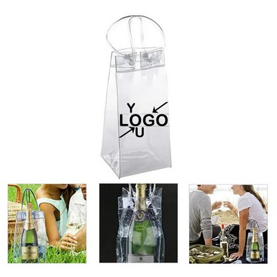 Clear PVC Wine Tote Bag