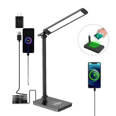 LED Wireless Charging Desk Lamp