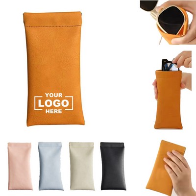 PU Leather Soft Sunglasses Pouch | Protective & Stylish Storage