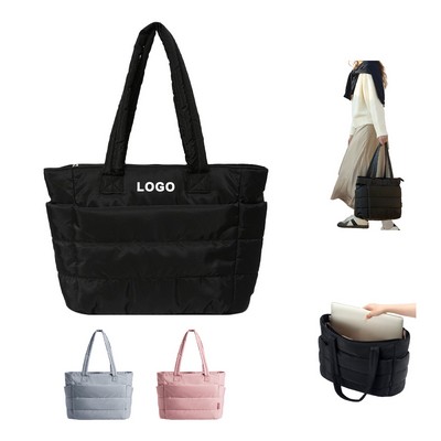 Lightweight Puffy Tote Bag