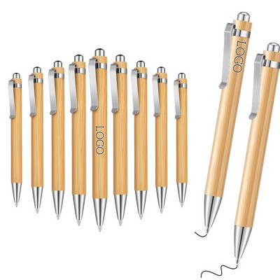 Bamboo Retractable Ballpoint Pen