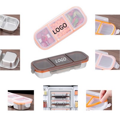 Compartment Food Container With Leakproof Lid