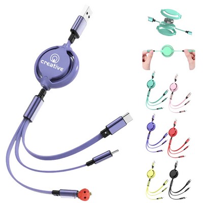 3-in-1 Retractable Charge Cable