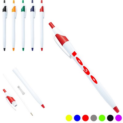 Retractable Plastic Ballpoint Pens - Effortless Writing