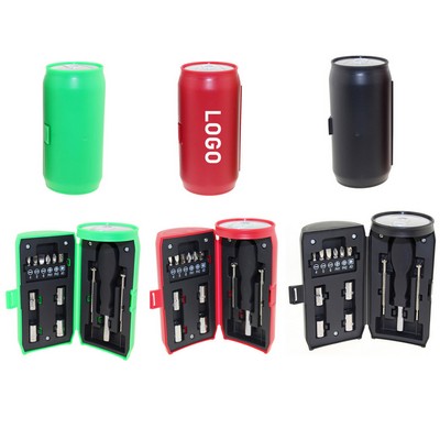 13 in 1 Tool Kit with Can-Shaped Case