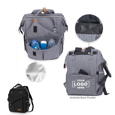 Multifunctional Waterproof Travel Diaper Backpack